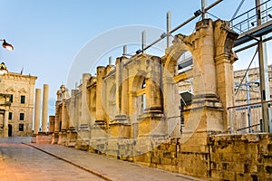 Ruins of the Royal Opera House in Valletta