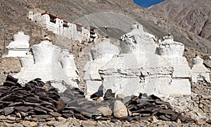 Ruins of royal palace in Nubra valley, Ladakh