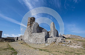 Ruins of Rozafa Castle in Shkoder , Albania
