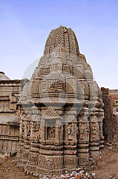 Ruins of the Rudramala or the Rudra Mahalaya Temple, Sidhpur, Patan, Gujarat, India