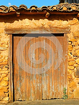 ruins in a rural landscapes