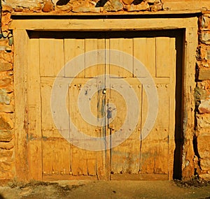 ruins in a rural landscapes