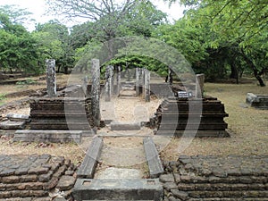 Ruins of the Sacred city in Anuradhapura, Sri Lanka
