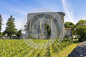 Ruins of Saint-Emilion, France Les Grandes Murailles