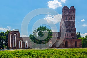 Ruins of Saint Nicholas church in Glogow Poland