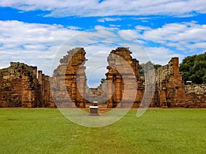 Ruins of San Ignacio in Misiones Argentina