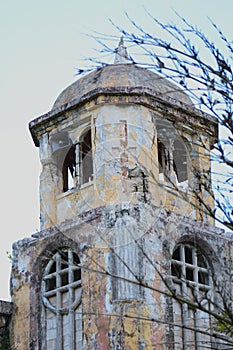 Ruins of San Jose Church Tower, Close-up Tinian, Northern Mariana Islands