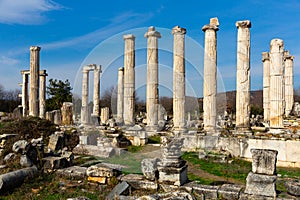 Ruins of Sanctuary of Aphrodite in ancient Aphrodisias, Turkey