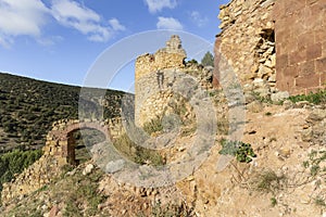 Ruins of the Santa Croche Castle next to Albarracin photo