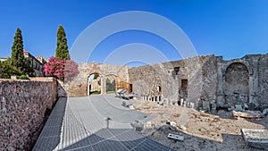 Ruins of the Santa Maria Church inside the Palmela Castle. photo