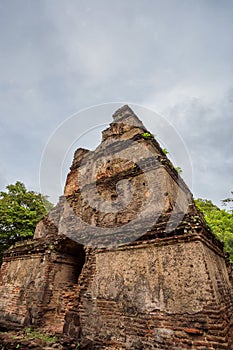 Ruins of Satmahal Prasada in Polonnaruwa