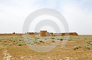 Ruins of Sauran, the ancient city located 43 kilometres from the city of Turkistan in Southern Kazakhstan