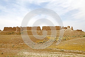 Ruins of Sauran, the ancient city located 43 kilometres from the city of Turkistan in Southern Kazakhstan