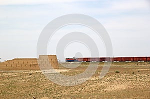 Ruins of Sauran, the ancient city located 43 kilometres from the city of Turkistan in Southern Kazakhstan