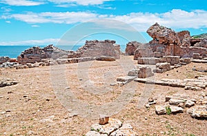Ruins and sea in Tharros