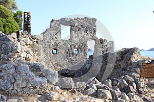 Ruins of the seventh century church of St. Nicholas