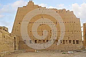 The ruins of the Seventh Pylon of Karnak Temple