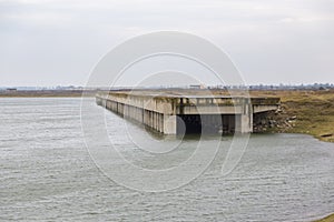 The ruins of a ship loading platform 