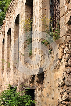 The ruins in Shusha city