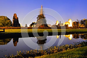 Ruins of Si Sanphet temple in Ayutthaya, Thailand