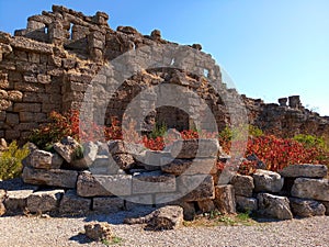Ruins of Side city, Turkey
