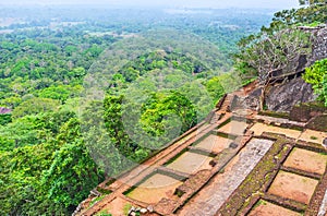 The ruins of Sigiriya Fortress