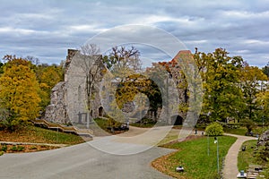 Ruins of Sigulda Medieval Castle, Latvia