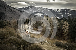 Ruins of Sklabina castle, Slovakia