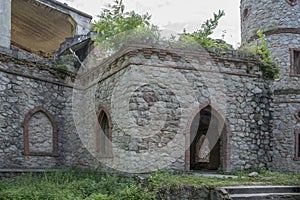 Ruins of a slovak castle in Brodzany owned by Oldenburg family