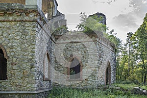 Ruins of a slovak castle in Brodzany owned by Oldenburg family