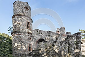 Ruins of a slovak castle in Brodzany owned by Oldenburg family