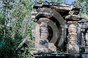 Ruines of a small temple photo