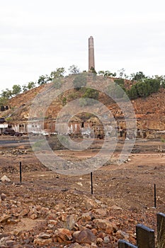 Ruins of the smelters at Chilligoe, outback Queensland, Australia.
