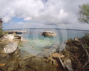 Ruins in the South Pacific