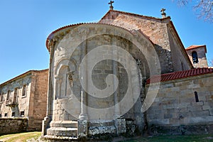 Ruins of the spectacular Romanesque church of SÃÂ£o JoÃÂ£o de Longos Vales in Portugal photo