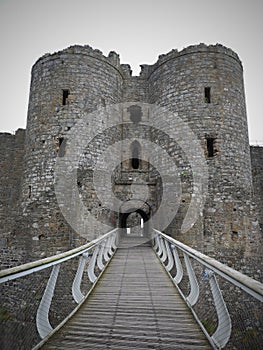 Ruins-spectacularly sited Harlech Castle seems to grow naturally from the rock on which it is perched. Like an all seeing sentinel photo