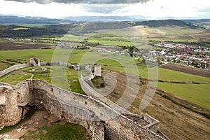 The ruins of Spis Castle in eastern Slovakia