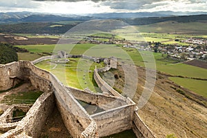 The ruins of Spis Castle in eastern Slovakia