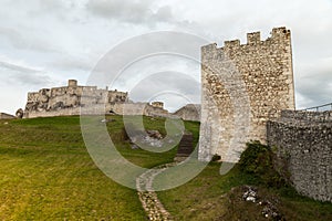 The ruins of Spis Castle in eastern Slovakia