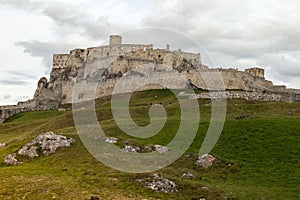 The ruins of Spis Castle in eastern Slovakia