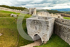 The ruins of Spis Castle in eastern Slovakia