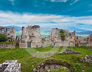 The ruins of Spis Castle or Spissky hrad. Slovakia