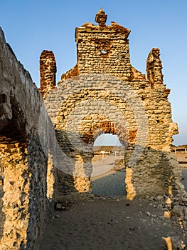 The ruins of the St. Anthony`s church