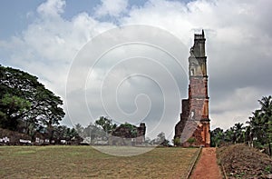 Ruins of St Augustine Monastery and Church Tower in Goa
