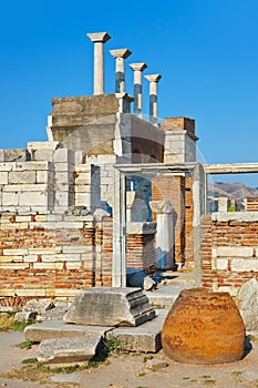 Ruins of st. Johns Basilica at Selcuk Turkey