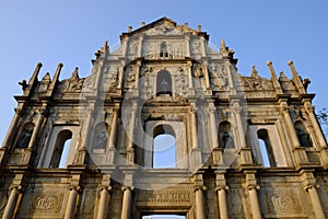 Ruins of St Paul in Maca