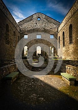 Ruins of St Raphael Church Interior