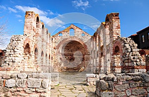 Ruins of St. Sophia church in Nesebar photo