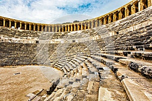 Ruins of stadium at Aspendos