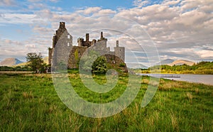 Ruins of a stone castle Kilchurn